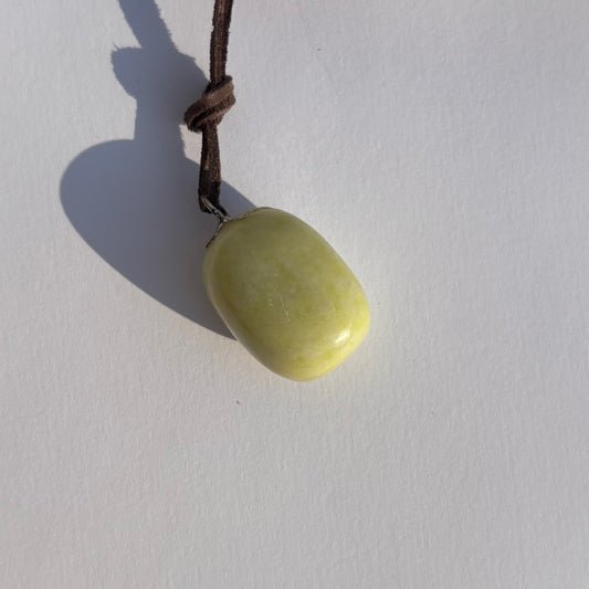 Gelbe Jade Anhänger
