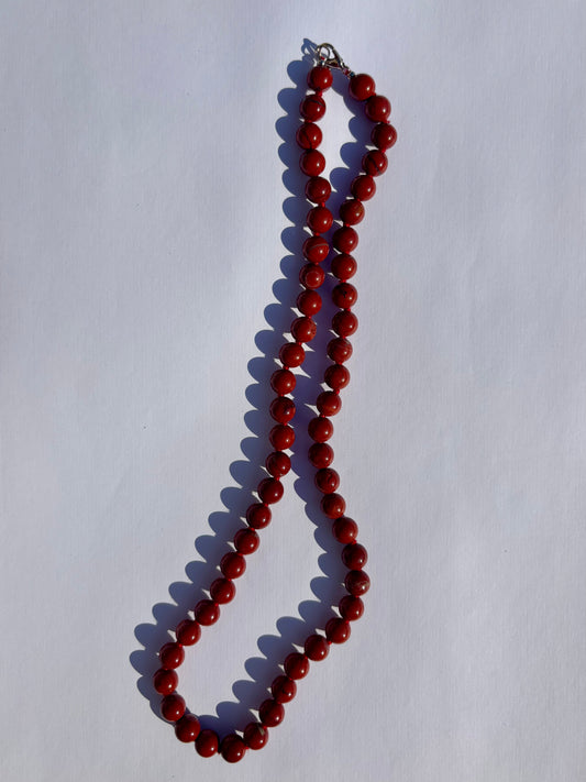 Roter Jaspis Kette