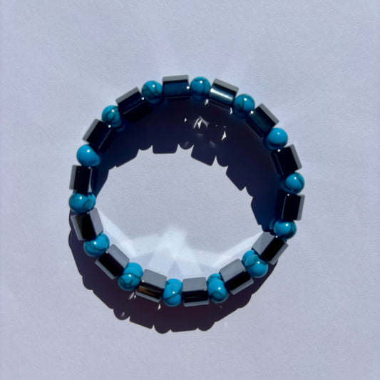 Türkis-Hämatit Armband