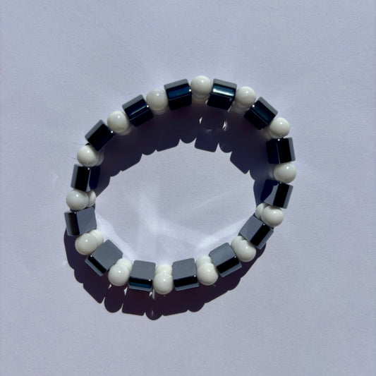 Magnesit-Hämatit Armband