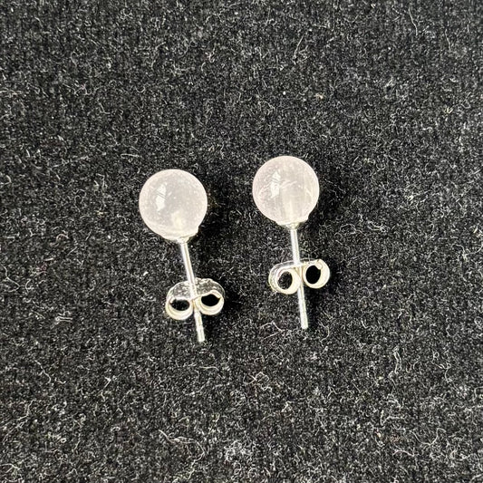 Rosenquarz Ohrstecker